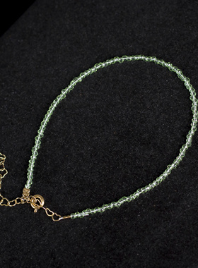 夏季清新甜美女生脚链尖晶石款式喜欢可以配香水瓶或精油瓶放精油