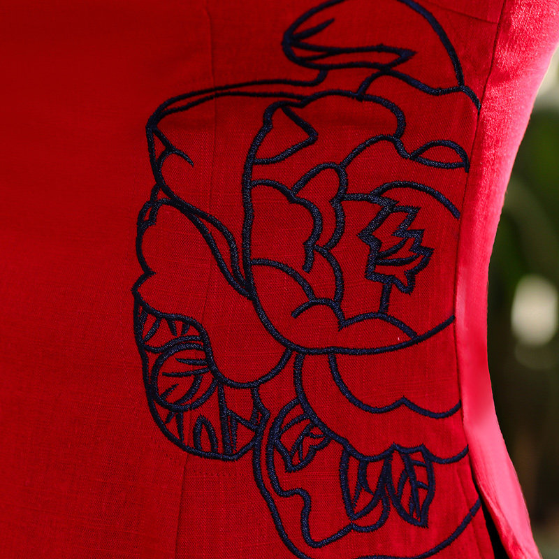 唐装女夏2020新款民族风修身上衣 第五衣柜奕点上衣