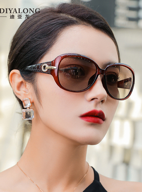 新款个性大脸显瘦圆开车偏光眼镜