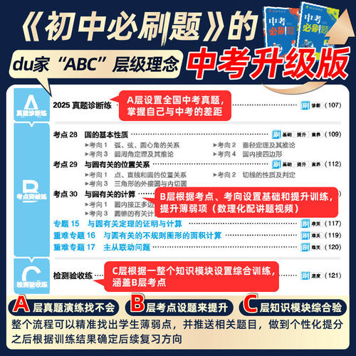 中考必刷题2026年合订本数学物理化学生物语文英语地理政治历史全套7本初二会考初三中考总复习教辅资料书初中练习册真题卷狂k重点 - 图1