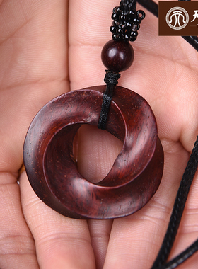 小叶紫檀时来运转挂件复古红木无事牌吊坠实木车挂牌饰品木料雕刻