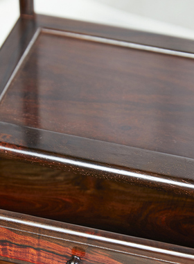 大红酸枝实木方形紫砂壶摆放架