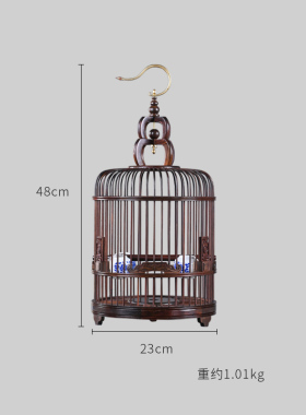 天纵大红酸枝新款鸟笼