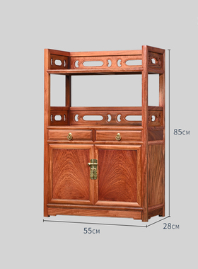 天纵缅甸花梨客厅茶水柜