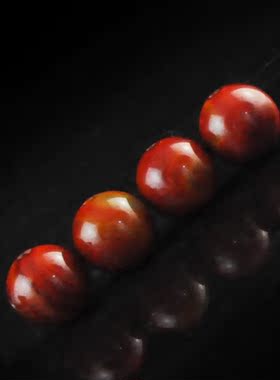 福安阁 战国红玛瑙圆珠散珠无优化星月金刚菩提子DIY饰品配珠配件