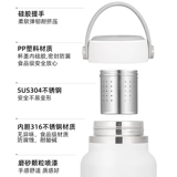 Высококачественный стакан, вместительная и большая чайная чашка из нержавеющей стали, портативный чай, чайник