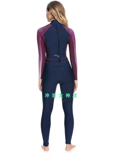现货Roxy 3/2mm尾波冲浪全身防寒服湿衣潜水服浮潜女Full Wetsuit - 图0