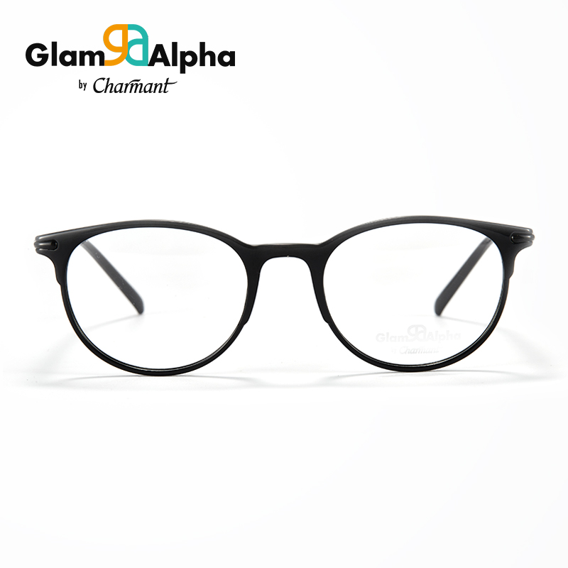 CHARMANT夏蒙眼镜架男女经典黑框商务时尚光学镜框宝岛GA38116