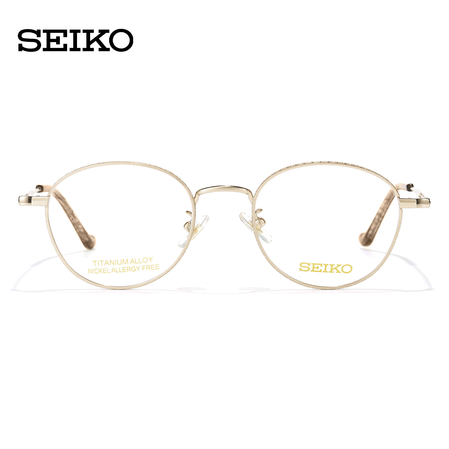 SEIKO精工眼镜框男女复古圆框眼镜架光学框可配近视镜片宝岛3021,淘宝优惠券,粉丝福利购,淘宝优惠卷