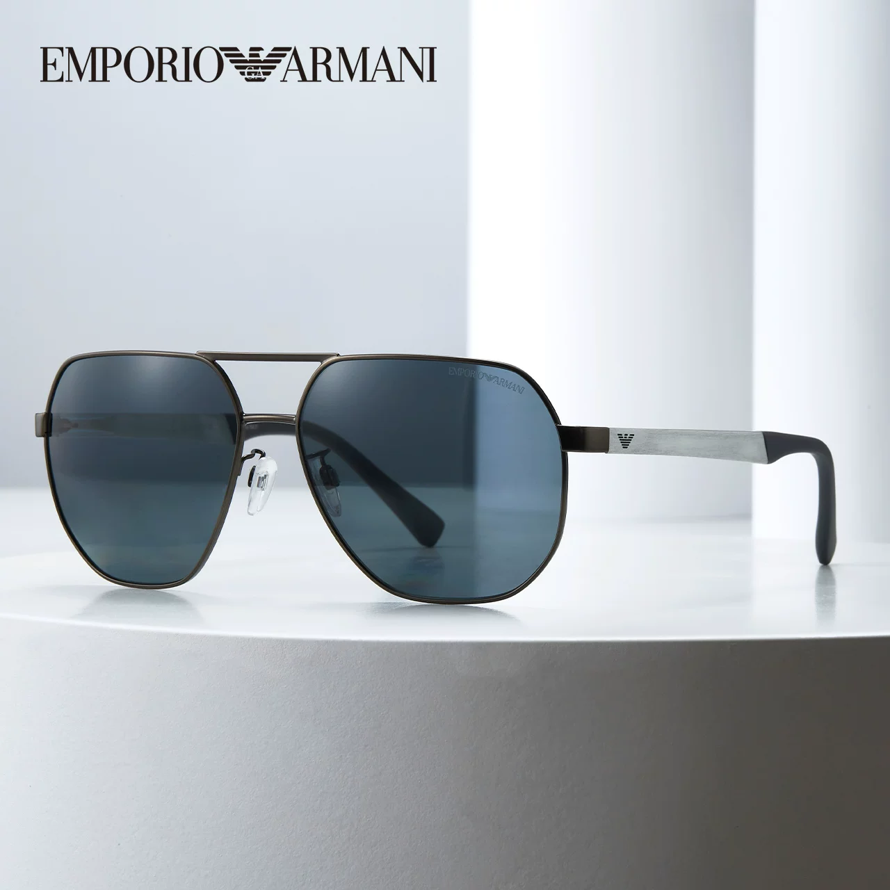 Солнцезащитные очки Yi Yang Qianxi в стиле ARMANI, модные плюс опциональные поляризованные мужские очки с двумя мостами 2099