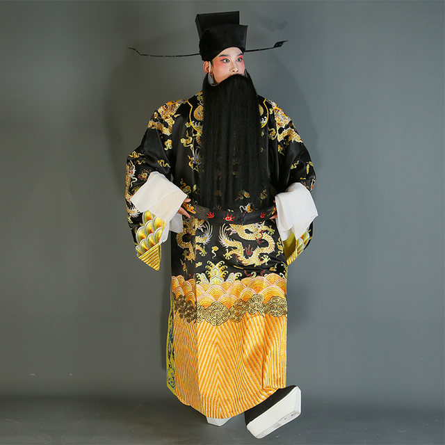Ping Liyuan large satin Peking Opera opera python robe costume