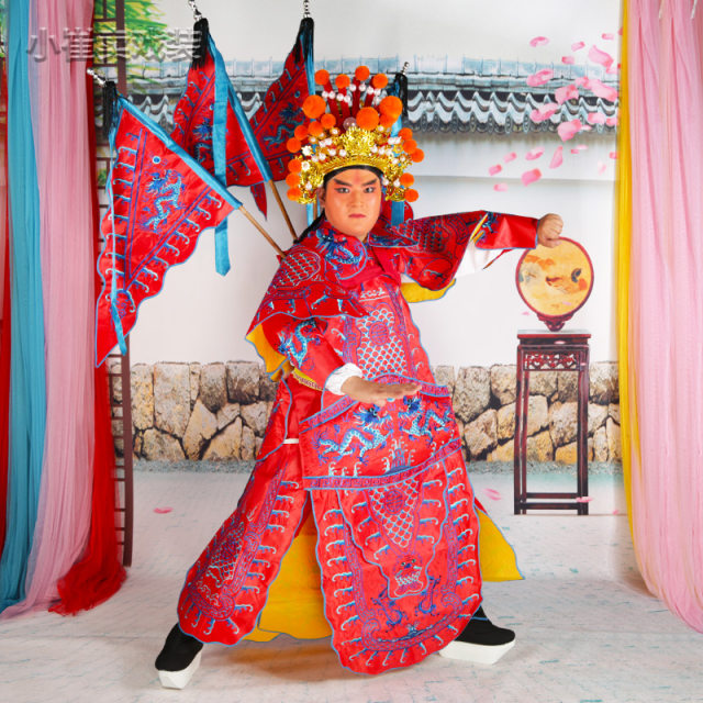 Wu Sheng drama obeys the flag Dingjun mountain overlord ancient costume