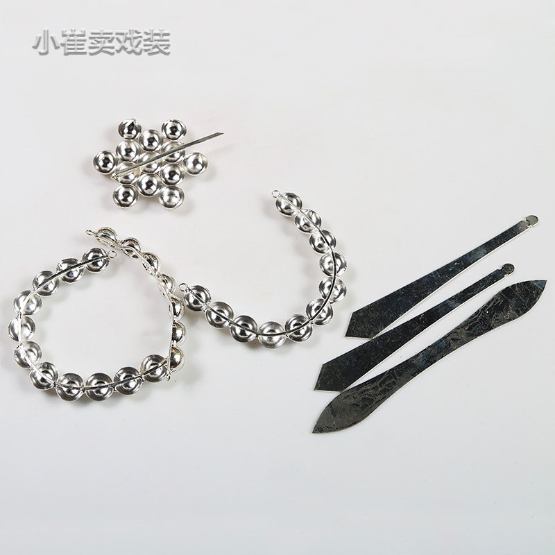 青衣银泡头面戏曲青衣头饰青衣银丁银锭头面京剧旦角古装泡子