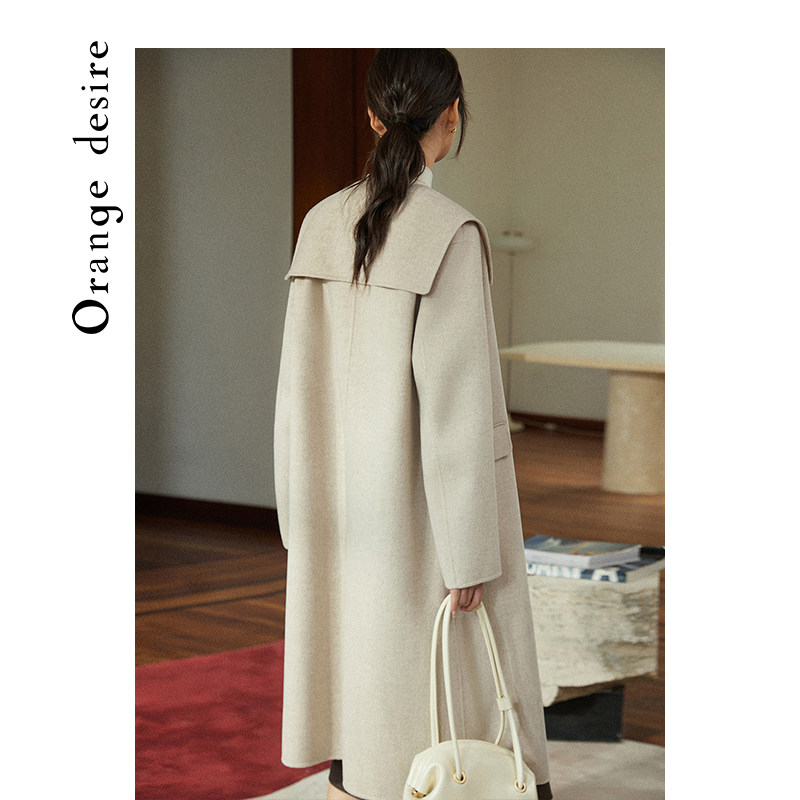 orange desire双面毛呢羊毛大衣 orangedesire毛呢外套