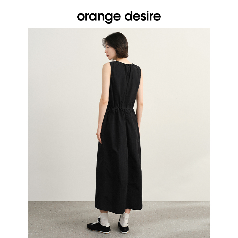 【现货O+光自由防晒】orange desire防晒凉感工装连衣裙2024夏新 - 图3