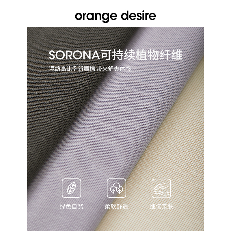 orange desire韩系百搭修身夏季连衣裙女2024新款通勤正肩长裙