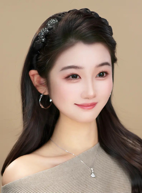 2026新款护花使者发箍闪钻高颅顶头箍带齿防滑百搭发卡高颅顶发饰