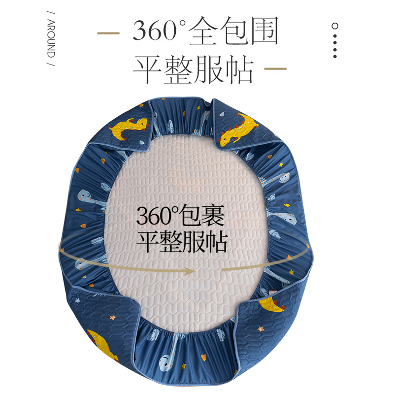 【浪漫花语】 全尺寸一个价全包裹防水夹棉床笠