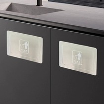 Side opening bin lid Stainless Steel side Entrance Wall cabinet Kitchen Cabinet Flush inside Overturn Cover Trash Pitched