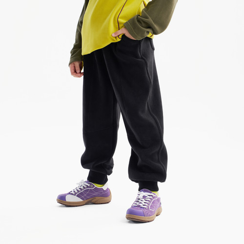 【蓄暖】MQD童装男童加绒运动裤2025冬季新款儿童保暖束脚休闲裤 - 图1