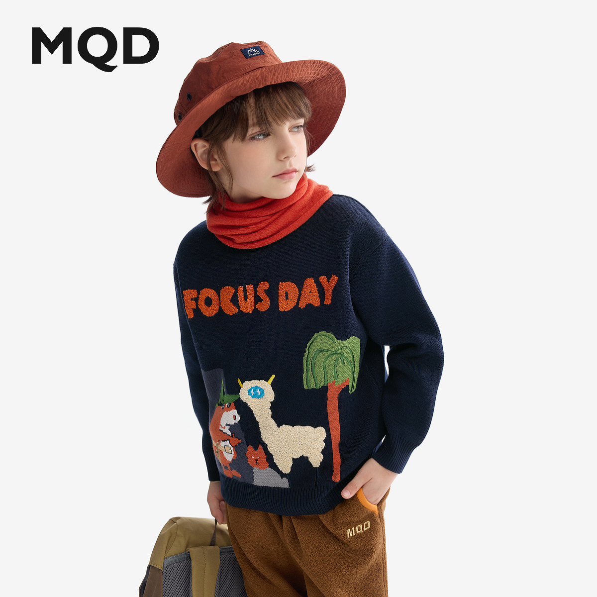 [VIP]MQD童装男童毛衣针织衫秋冬款线衫儿童加厚打底衫宝宝保暖毛 - 图0