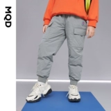 Штаны с пухом, летняя одежда, джинсы с начесом, зимние детские удерживающие тепло повседневные брюки