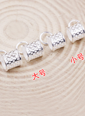 S990纯银顶针银针箍千只 手工红绳手链挂件散件DIY饰品配件
