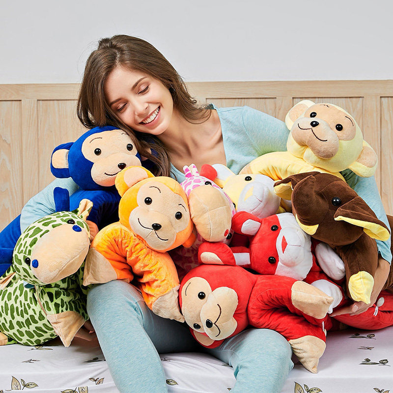 泰国儿童动物乳胶枕头卡通可爱珊瑚绒天然乳胶抱枕芯护颈椎枕防螨,淘宝优惠券,粉丝福利购,淘宝优惠卷