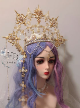 皇冠洛丽塔花嫁圣母光环