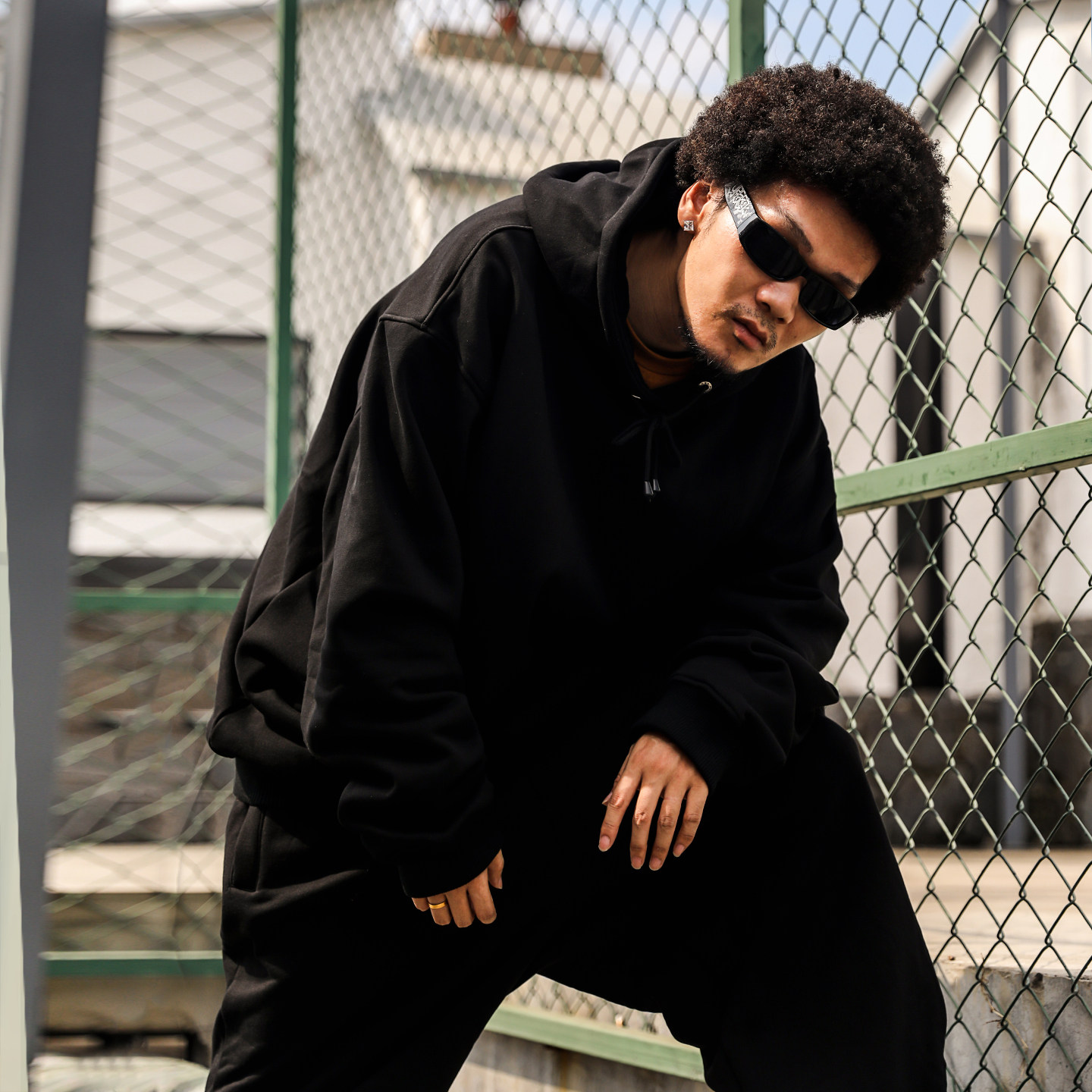 hiphop纯色加绒帽衫嘻哈说唱街舞90s美式街头宽松套头卫衣男秋冬,淘宝优惠券,粉丝福利购,淘宝优惠卷