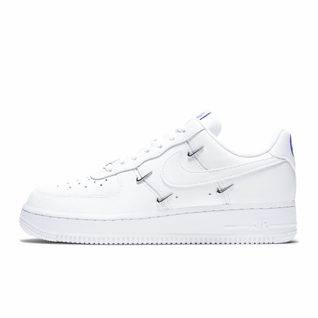 Nike Air Force 1 泫雅同款四钩白蓝空军一号休闲板鞋 CT1990-100 - 图3