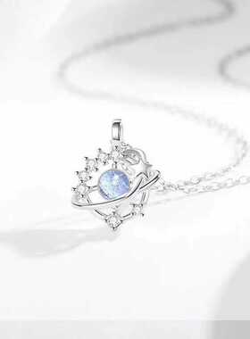 轻奢环绕夏天星星劲链银十字链