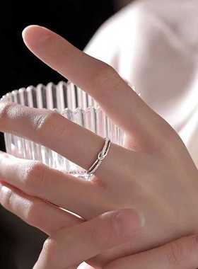 生日开口戒指繁星S925纯银简约