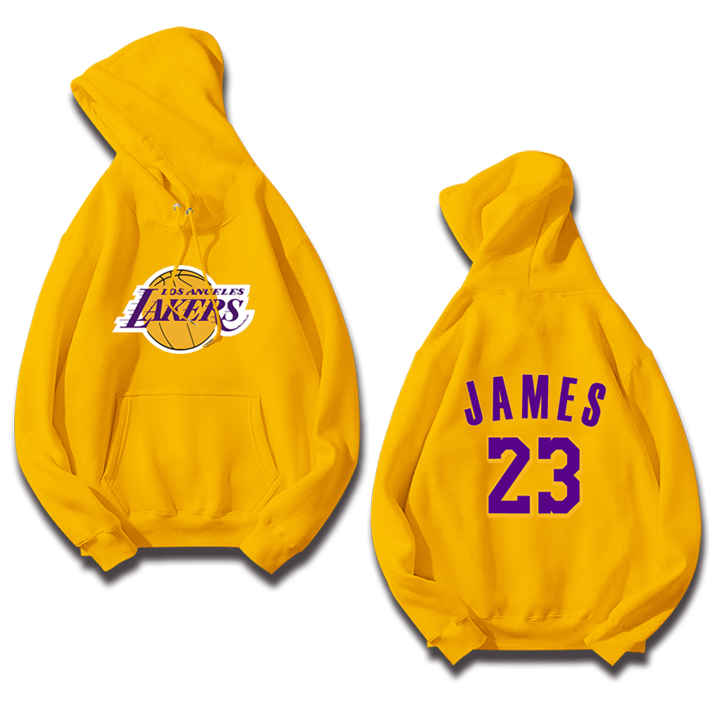 洛杉矶湖人队篮球运动保暖23卫衣 沃纶物语服饰卫衣