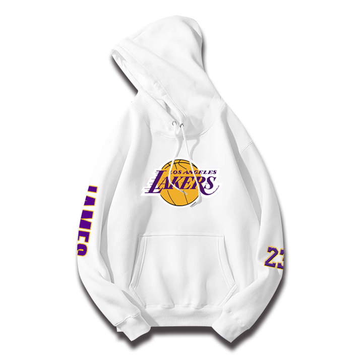 洛杉矶湖人队篮球运动保暖23卫衣 沃纶物语服饰卫衣