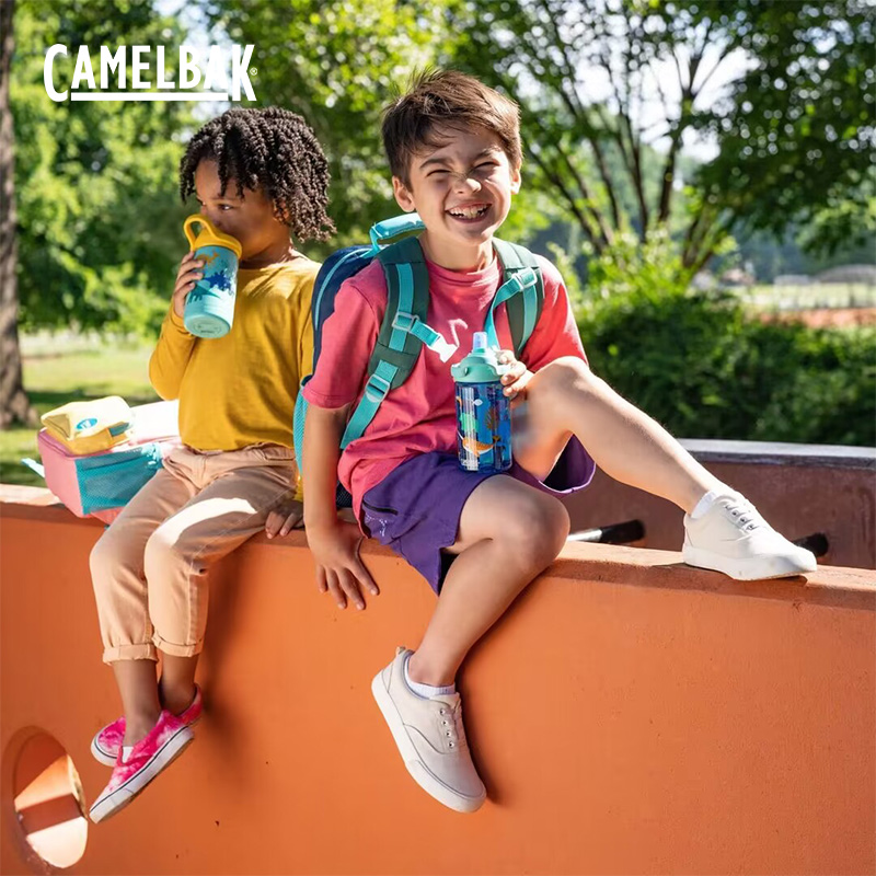 美国camelbak驼峰水杯吸管杯小学生防摔防漏卡通杯夏天喝水壶塑料