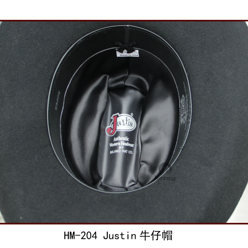 HM208西部牛仔帽美国进口Justin品牌牛仔帽驭马乐园马具商行-图2