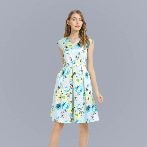 Элитное элегантное летнее платье, юбка, приталенный корсет, большой размер, V-образный вырез, А-силуэт