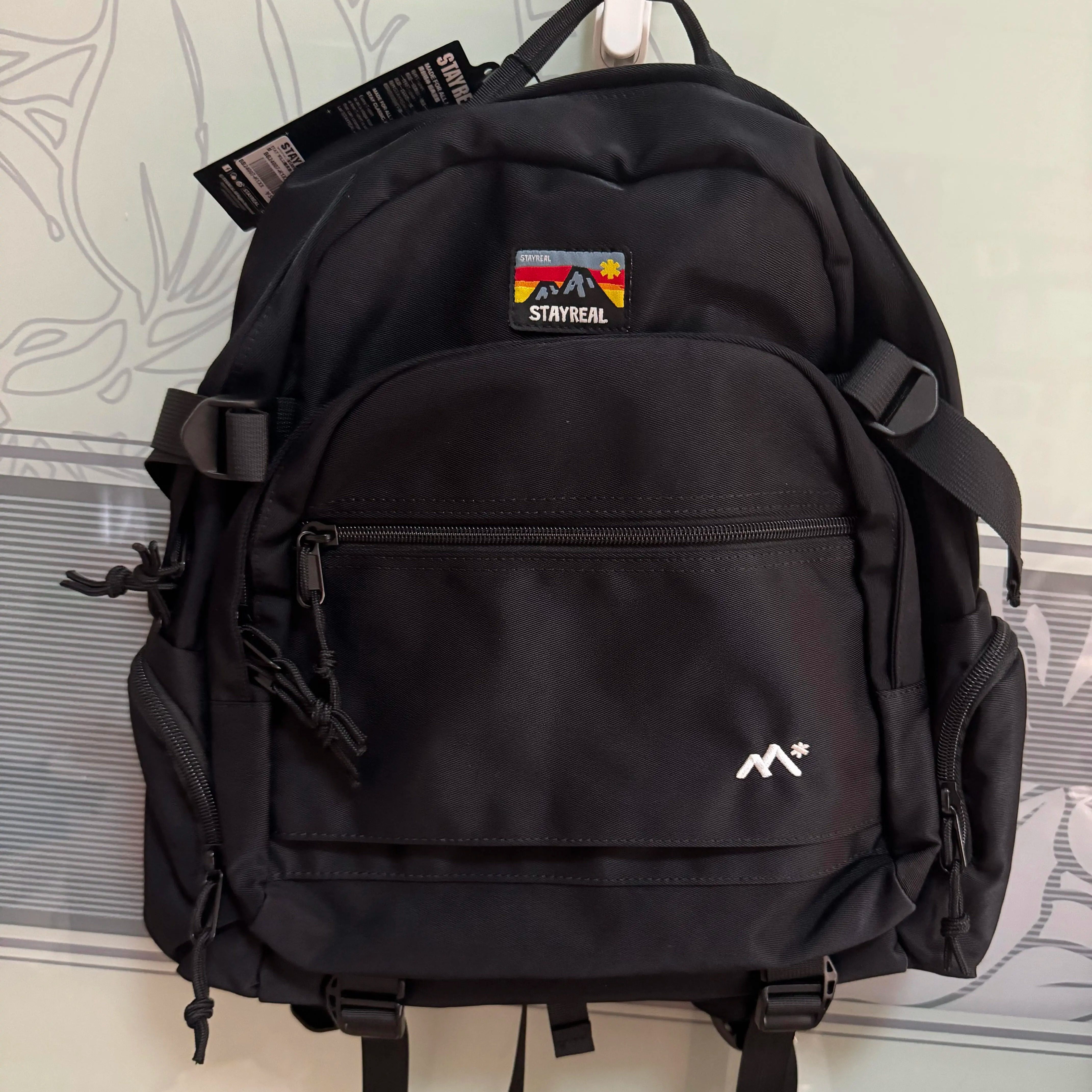 STAYREAL STAY WILD双背包男女胡萝卜色休闲新款大容量防水双肩包,淘宝优惠券,粉丝福利购,淘宝优惠卷