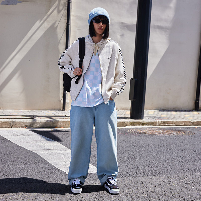 Vans范斯官方 Brooklyn LS Platform黑色厚底简约复古女鞋板鞋,淘宝优惠券,粉丝福利购,淘宝优惠卷