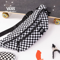 Vans Van Goes official male and female couples purse black and white chessboard grid street sports wind