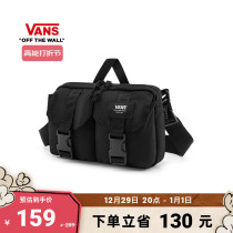 (Discounted section) Vans Van Sans official male and female couples inclined satchel with sweet and cool wind texture black