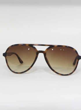 椭圆形双梁TR细框男女款墨镜