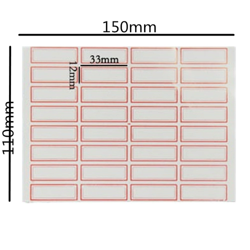 Метка с непредвиденной меткой 105 Self -Viscosity Tag 36 мм*15 мм