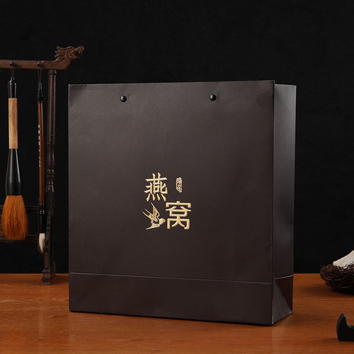 燕窝礼品盒海参包装盒虫草木盒内盒花窗木盒时尚简约大气雕花手提 - 图2