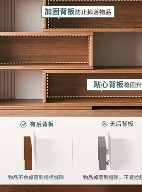 桌面多层置物架桌上收纳书架储物柜办公室落地小书柜学生家用柜子