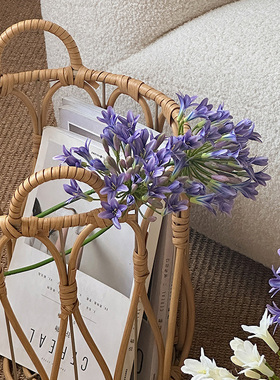小众仿真花百子莲假花白色小清新高品质插花婚庆活动造景装饰花卉