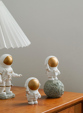 阿密罗金色宇航员摆件手机支架