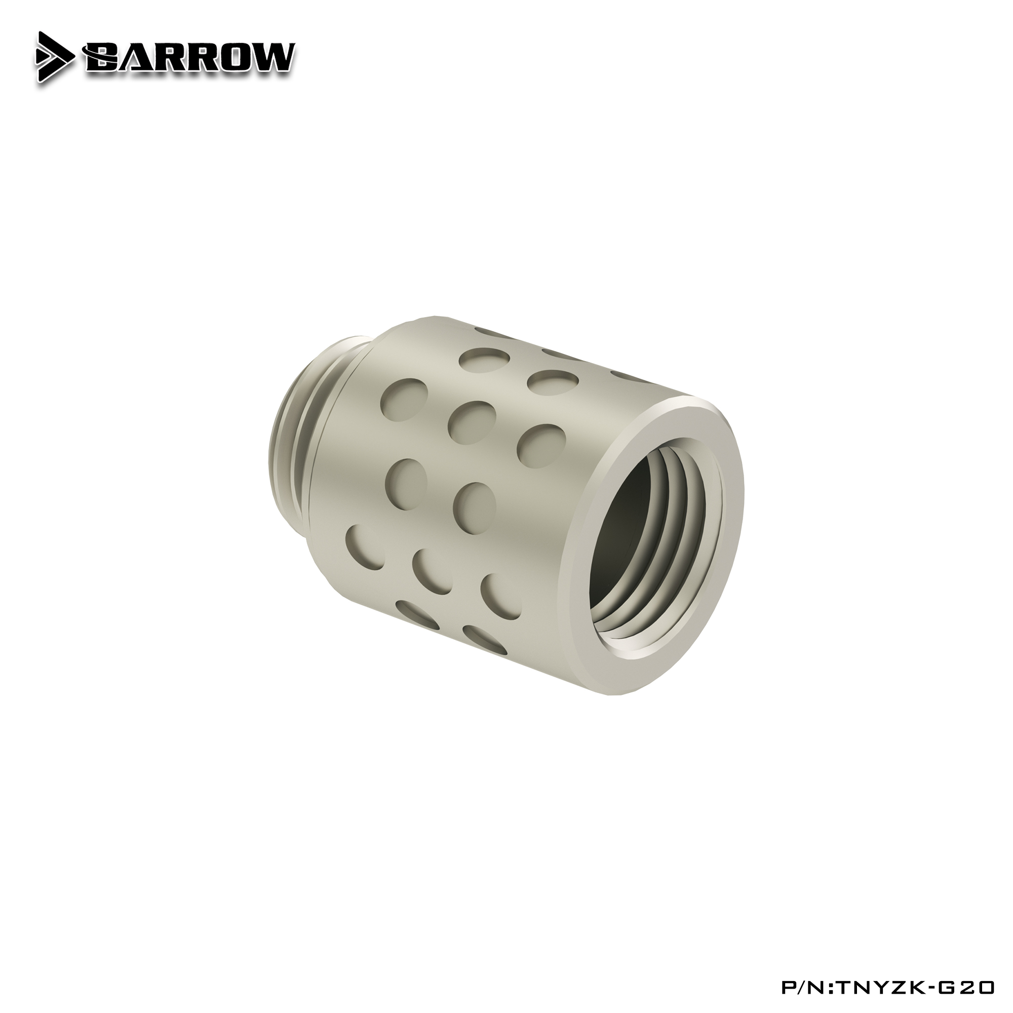 Barrow分体水冷 G1/4 开普勒 内牙延长螺座接头7.5/10/15/20/30MM - 图2