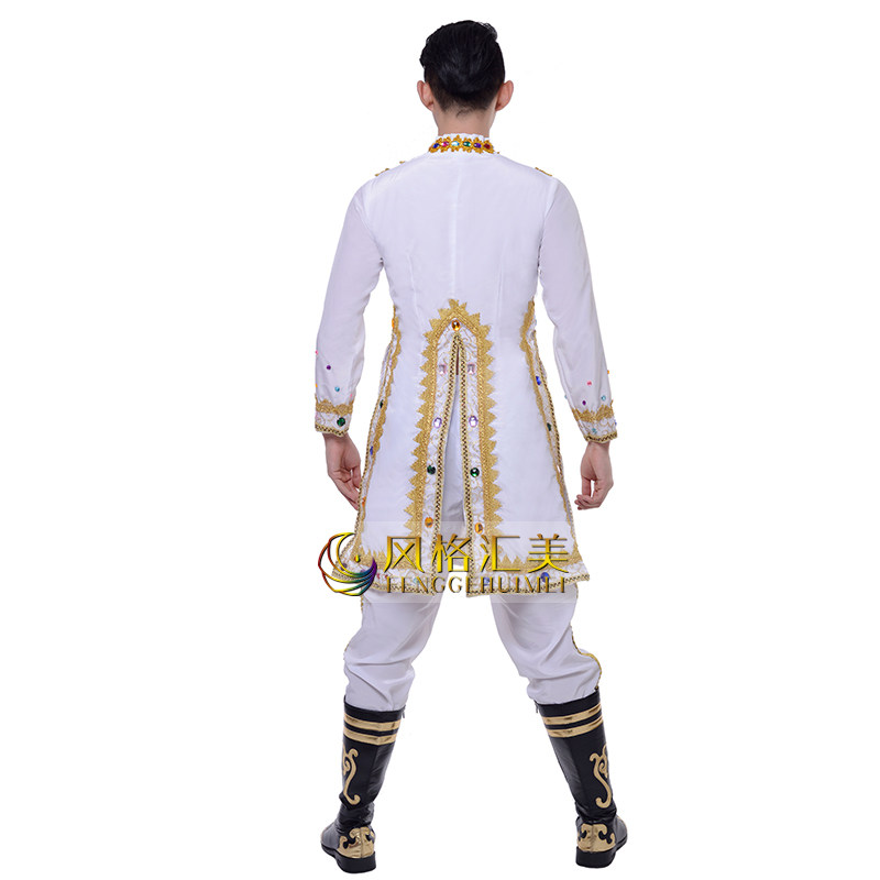 新款印度舞蹈服装男士维族演出服 风格汇美服饰民族服装
